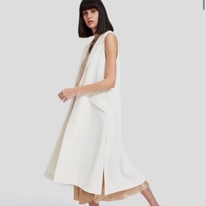 Lattelier Sleeveless Long-Line Waistcoat Medium